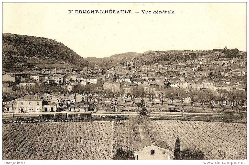 34/ CLERMONT-L´HERAULT- VUE GENERALE LA GARE - Clermont L'Hérault