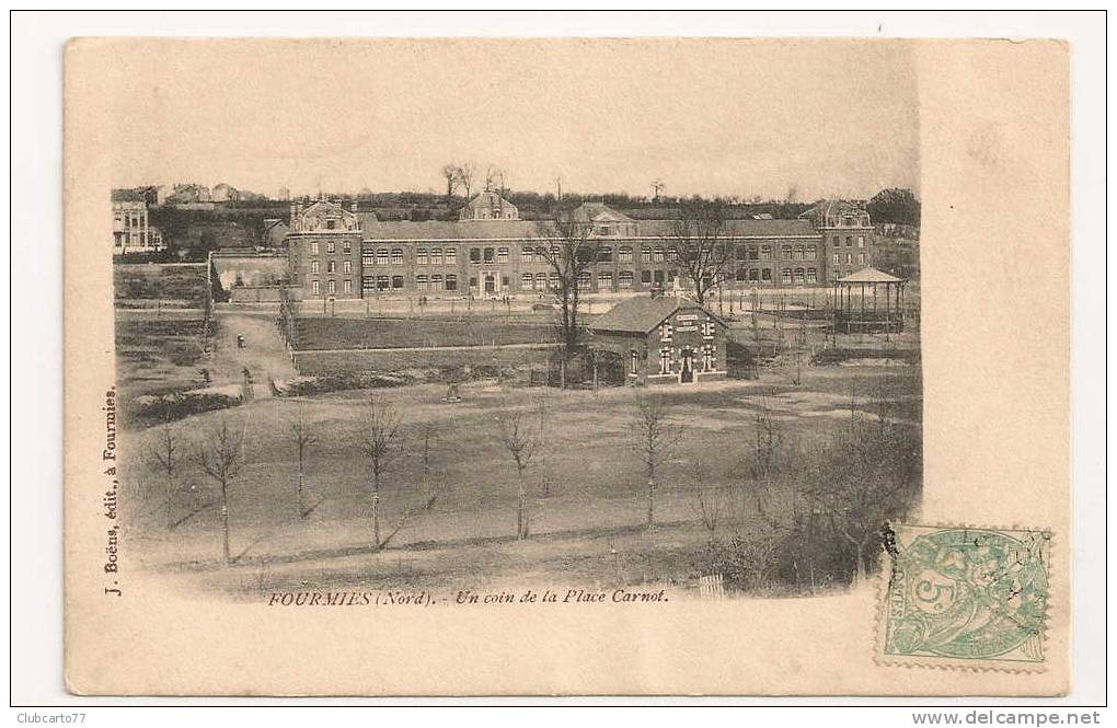 Fourmies (59) : Un Coin De La Place Carnot En  1905. - Fourmies