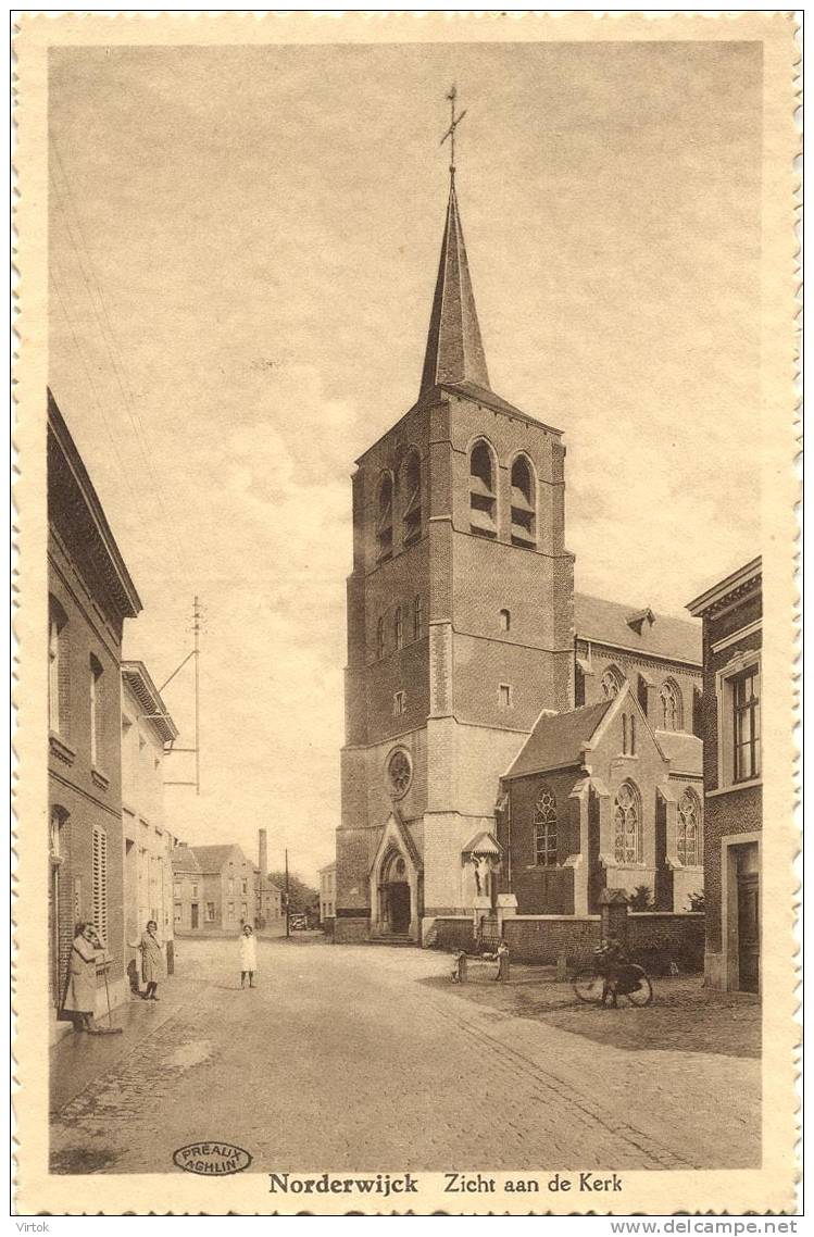 Noorderwijk  //  Norderwijck : Zicht Aan De Kerk ( Geschreven Kaart 1937 Zonder Zegel ) - Herenthout