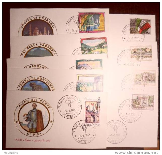 ITALIA - First Day Cover 1982  - LOTTO 21 BUSTE FDC DAL 19-2-1982 AL 1-9-1982 - - Colecciones