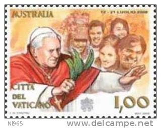 CITTA' DEL VATICANO - VATIKAN STATE - ANNO 2009 - I Viaggi Di S.S. Benedetto XVI Nel Mondo - 2008 - ** MNH - Ungebraucht