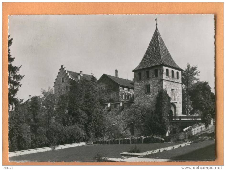 Gf011 Schloss Laufen Am Rheinfall.Tampon Schloss.Cachet Dachsen+Renens 1950.Verlag Restaurant Schloss 5716 Gr.Format - Laufen-Uhwiesen 