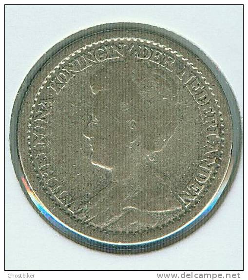 Nederland 25 Cent 1918 Wilhelmina - 25 Centavos