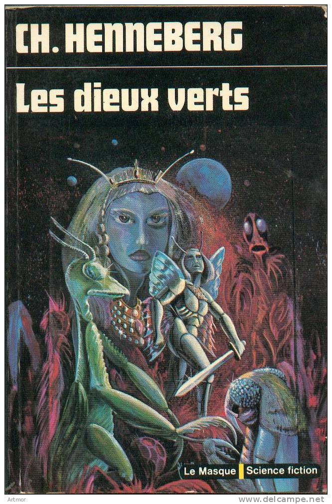 MASQUE N° 30 - 1975 - C  HENNEBERG - LES DIEUX VERTS - Le Masque SF