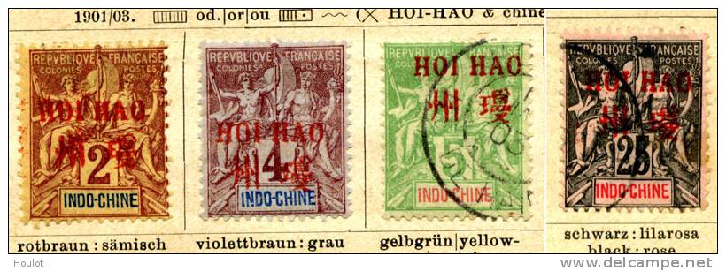 Frankreich Mi.N° Ex 18/ 30 *+o Cérés N° Ex 33/41 *+o Kolonien /Colonies HOI HAO Aufdruck In Rot, Surcharge En Rouge; - Sonstige & Ohne Zuordnung