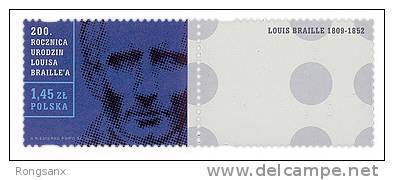 2009 POLAND 200th Anniversary Of The Birthday Of Louis Braille - Neufs