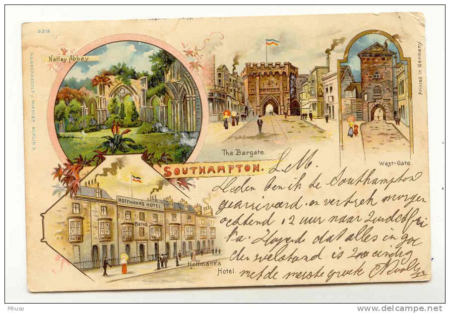 UK490   SOUTHAMPTON : Greetings ( LITHO ) - Southampton