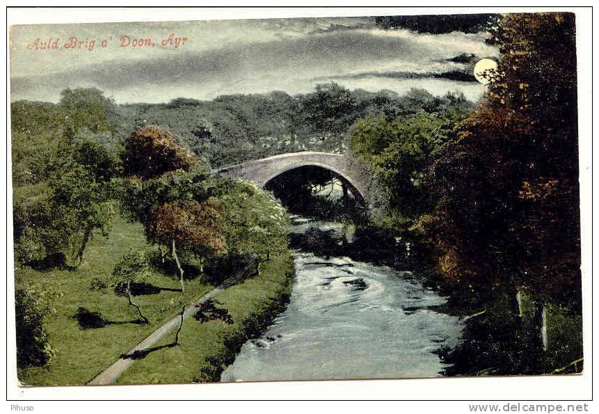 UK243:  AYR : Auld Brig O 'Doon - Ayrshire