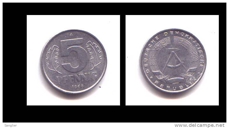 5 PFENNIG 1968 A - 5 Pfennig