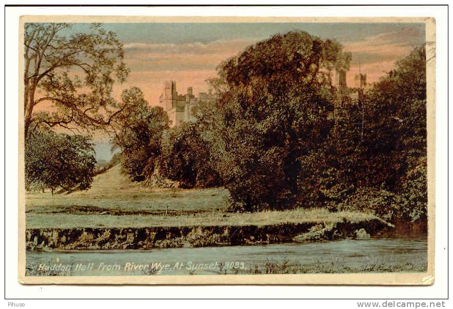UK180  HADDON HALL From River Wye At Sunset - Derbyshire