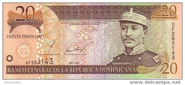 Rép. DOMINICAINE   20 Pesos Oro  Daté De 2002   Pick 169     ***** BILLET  NEUF ***** - Dominicaine