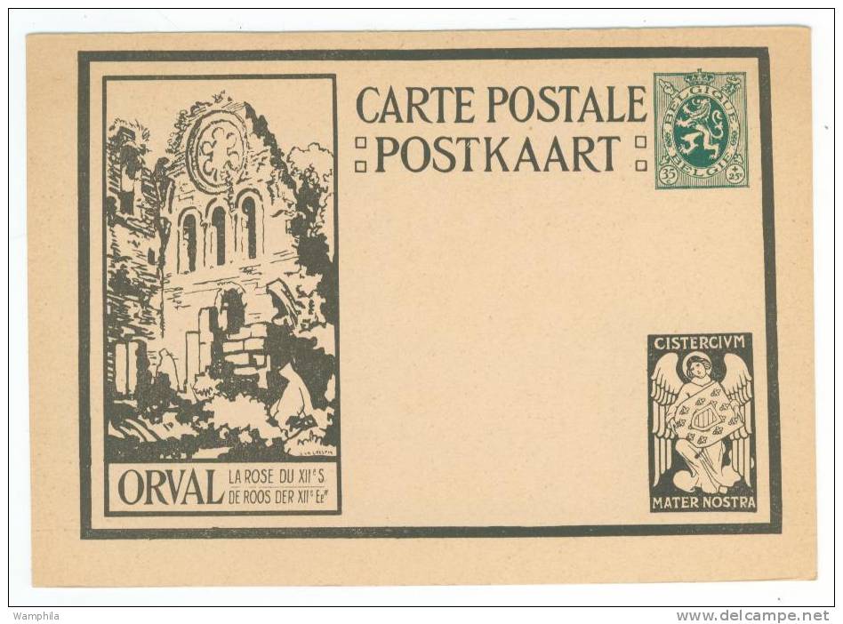 6 Entiers Postaux Différents à 35 C Vert Illustrés Orval , Tous Scannés - Cartes Postales Illustrées (1971-2014) [BK]