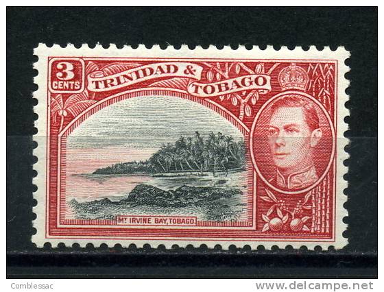 TRINIDAD  AND  TOBAGO      1938     3c   Black  And  Scarlet - Trinidad En Tobago (1962-...)