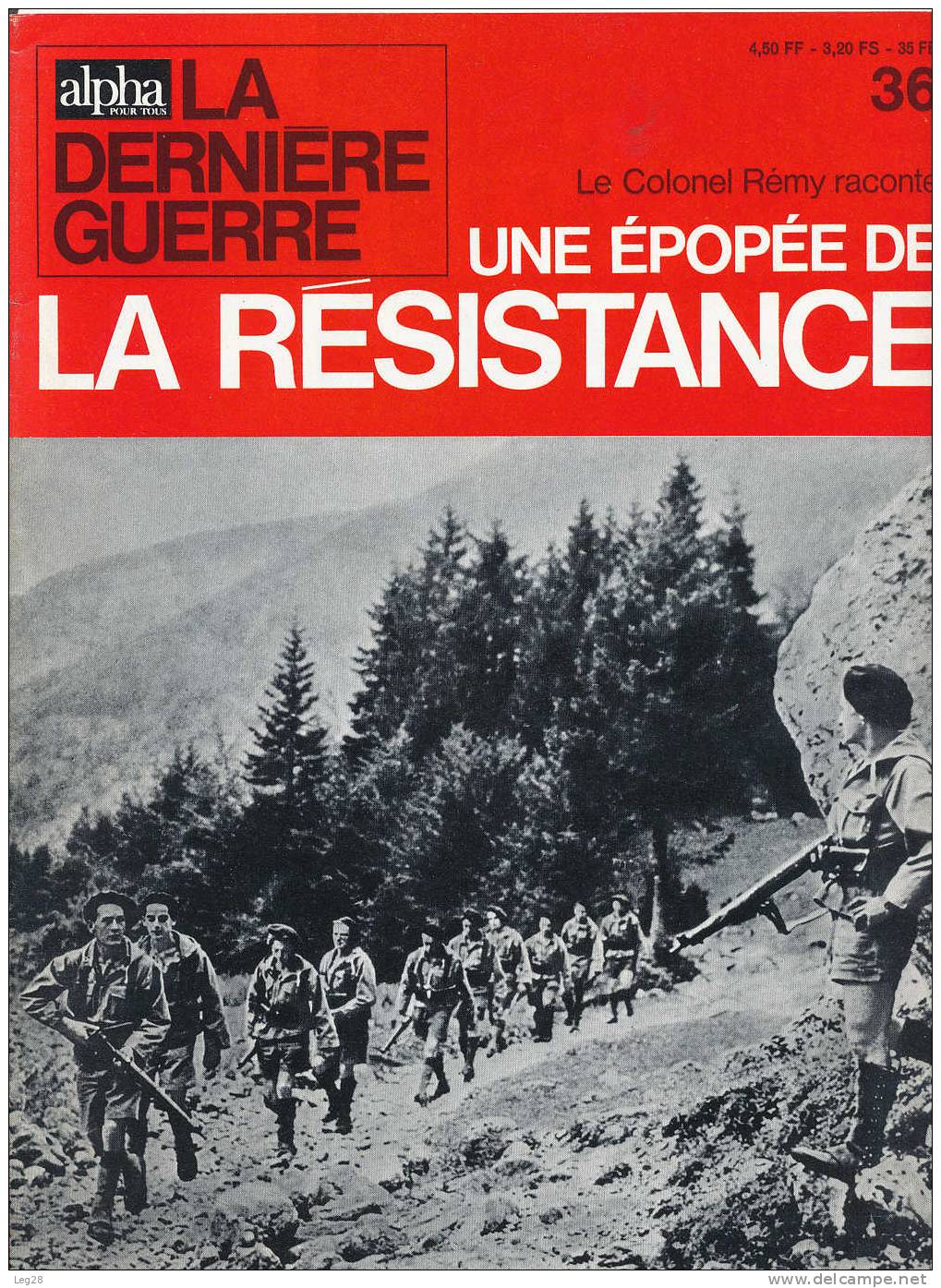 UNE  EPOPEE  DE  LA  RESISTANCE  N° 36 - Francese