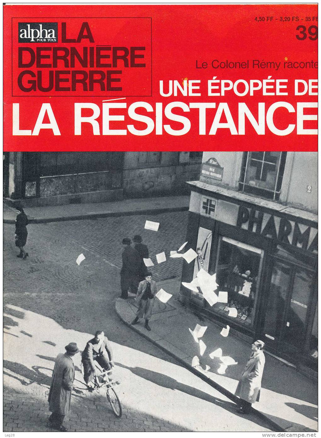 UNE  EPOPEE  DE  LA  RESISTANCE  N° 39 - Francese