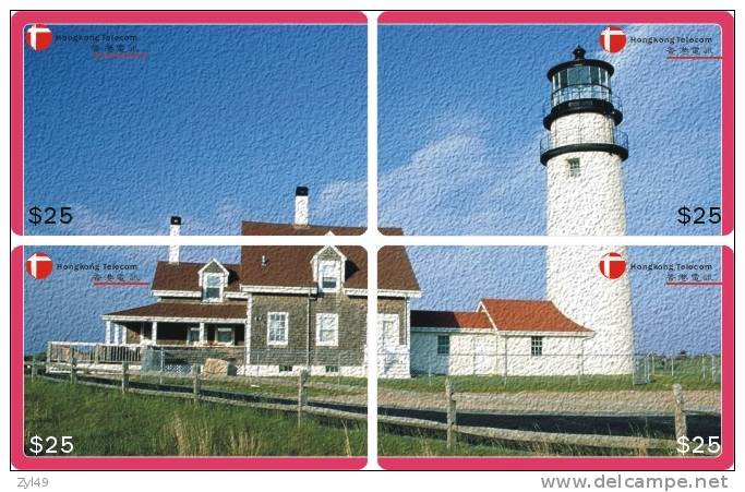 S01005 China Lighthouse Puzzle 4pcs - Lighthouses