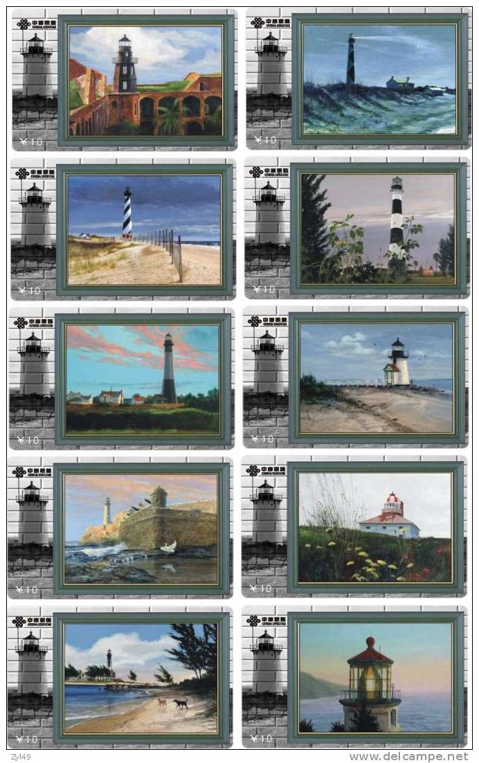 S01015 China Lighthouse 10pcs - Lighthouses