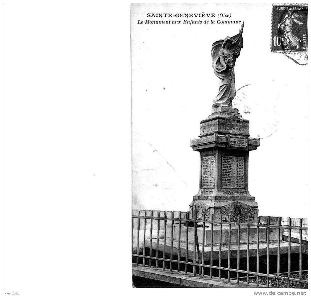 Le Monument Aux Enfants De La Commune - Sainte-Geneviève