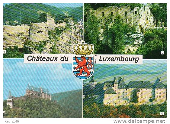 Carte Postale  Du  Luxembourg  Châteaux Du Luxembourg 1986 - Maschinenstempel (EMA)