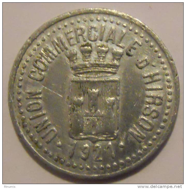Hirson 02 Union Commerciale 5 Centimes 1921 Elie 10.1 - Monétaires / De Nécessité