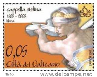 CITTA' DEL VATICANO - VATIKAN STATE - ANNO 2008 - CAPPELLA SISTINA - ** MNH - Nuovi