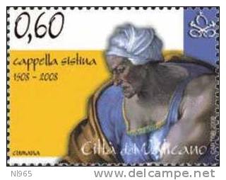 CITTA' DEL VATICANO - VATIKAN STATE - ANNO 2008 - CAPPELLA SISTINA - ** MNH - Nuovi