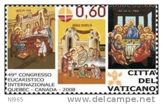 CITTA' DEL VATICANO - VATIKAN STATE - ANNO 2008 - CONGRESSO EUCARISTICO INTERNAZIONALE   - ** MNH - Ongebruikt