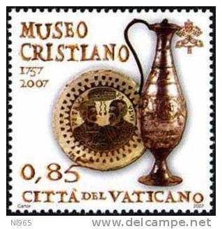 CITTA' DEL VATICANO - VATIKAN STATE - ANNO 2007 - MUSEO CRISTIANO  - ** MNH - Nuovi