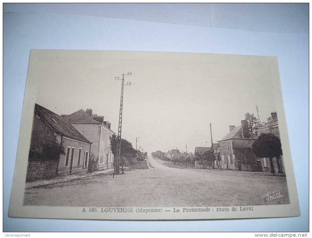 1dbw - CPA A 169  - LOUVERNE - LA PROMENADE : ROUTE DE LAVAL- [ 53 ] Mayenne - Louverne