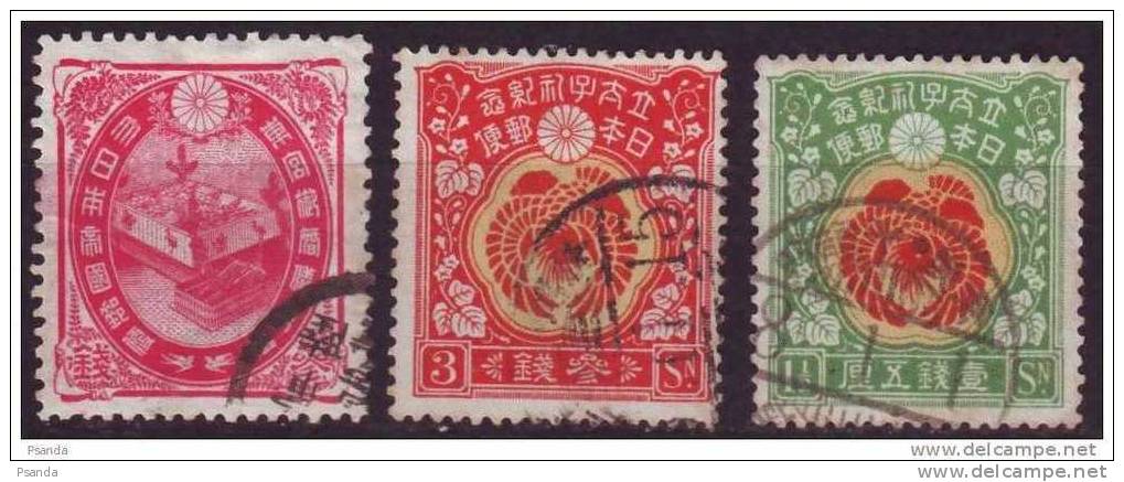 1900 - Scott 109, 1916 Japan Scott 152, 153 - Gebruikt