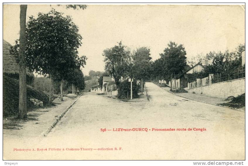 77 - CPA Lizy-sur-Ourcq - Promenades Route De Congis - Lizy Sur Ourcq