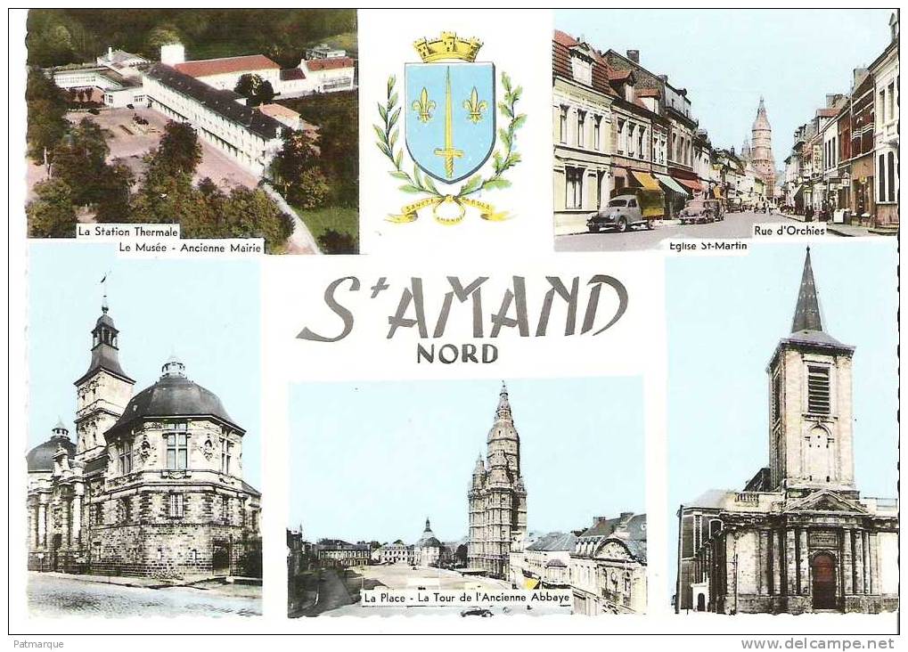 59 . SAINT AMAND - MULTIVUE -CPSM - Saint Amand Les Eaux