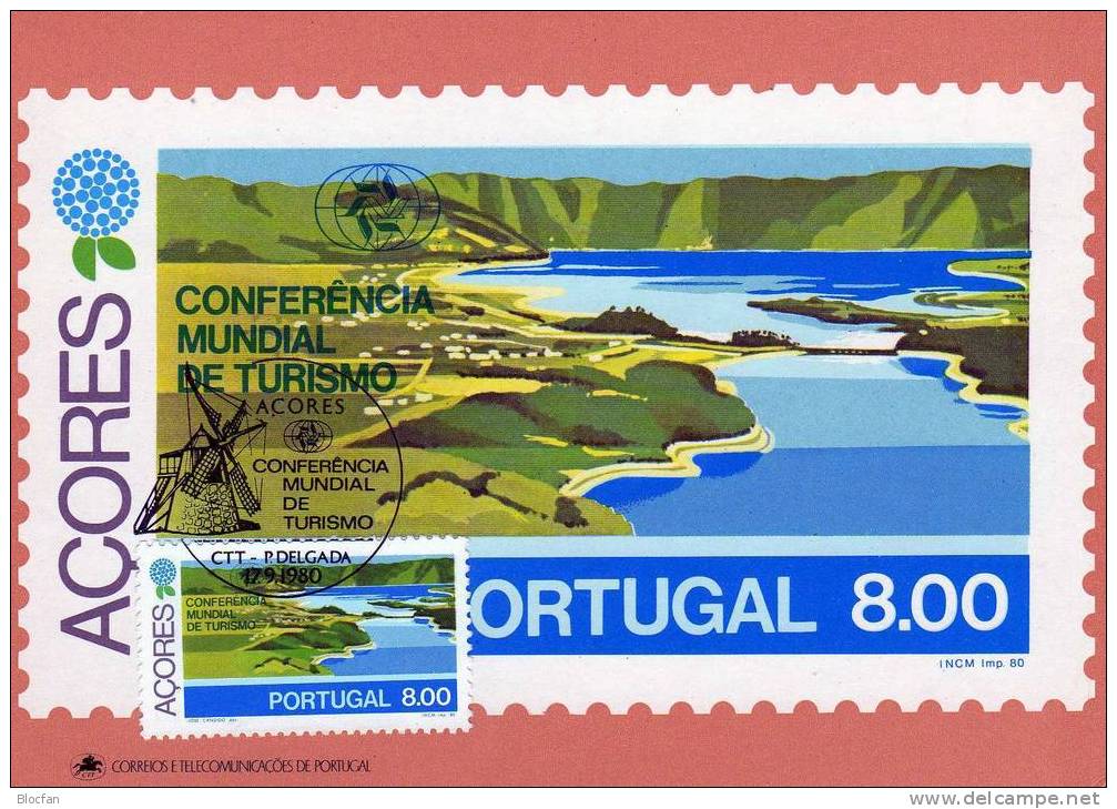 Ferienorte der Insel Tourismuskonferenz Portugal Azoren 336/1 Maxi-Kte. o 12€