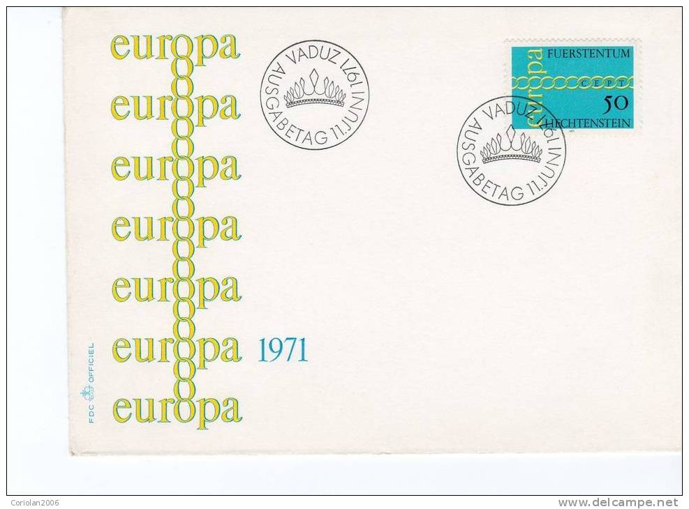 Liechtenstein  1971 - FDC - 1971