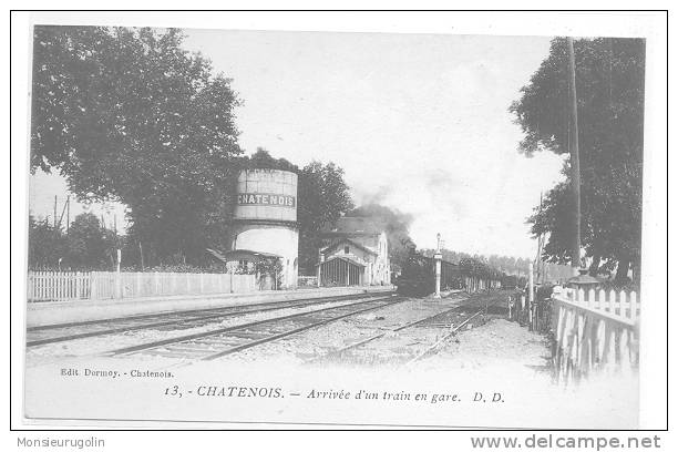 88 )) CHATENOIS - Arrivée D'un Train En Gare  Ed Dormoy N° 13 - Chatenois
