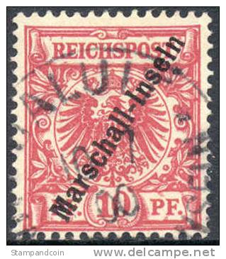 Germany Marshall Islands #3 Used 10pf From 1897 - Marshall Islands