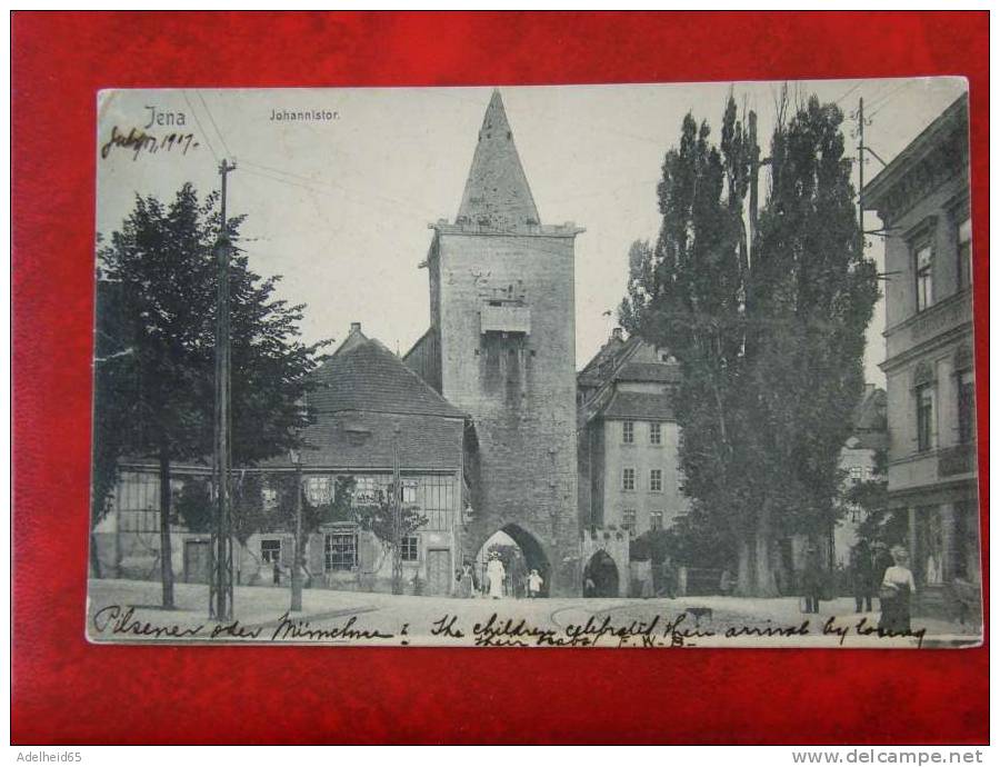 Jena Johannistor Animiert 1911 Verlag Friedrich Leipzig - Jena