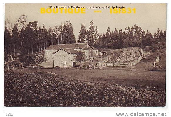 Dep 43 -Usines - Scierie - Bois - RF14145 - Environs De Montfaucon En Velay - La Scierie Au Bois Des Blondes - Bon état - Montfaucon En Velay