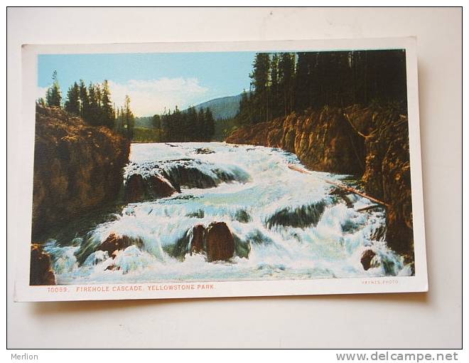 US -WY- Yellowstone Park - Firehole Cascade  -  Ca  1910-20's - VF  -  D64633 - Yellowstone