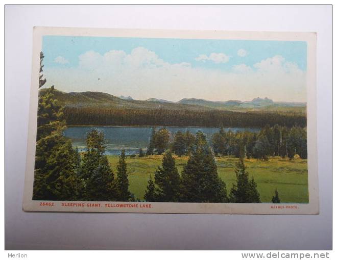 US -WY- Yellowstone Park - Sleeping Giant  Ca  1910's - VF  -  D64702 - Yellowstone