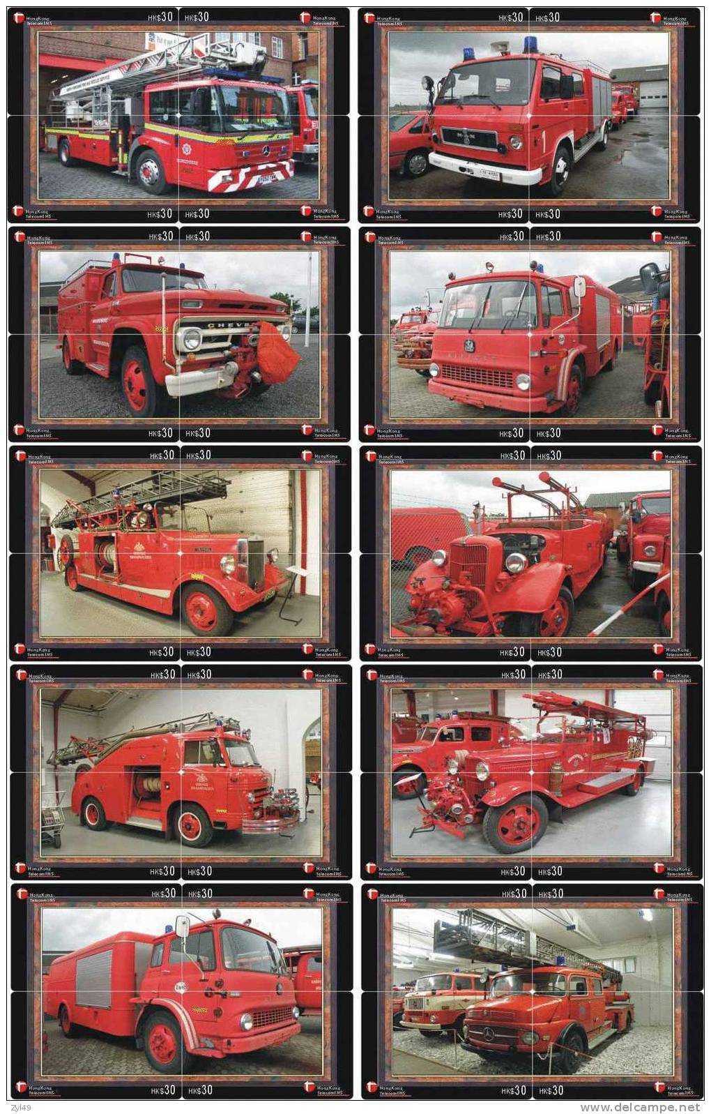 A04147 China Fire Engine Puzzle 40pcs - Feuerwehr