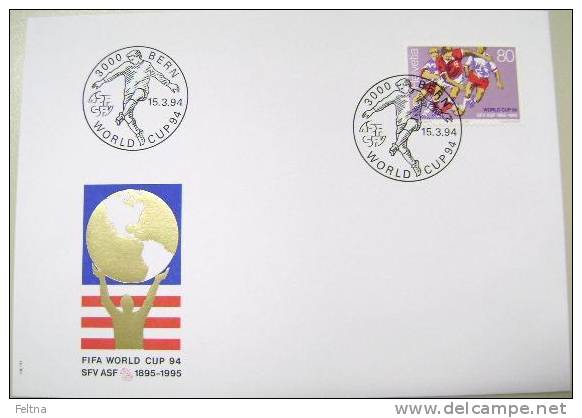 1994 SWITZERLAND FDC FIFA WORLD CUP IN USA  SOCCER FOOTBALL FUSSBALL - 1994 – États-Unis