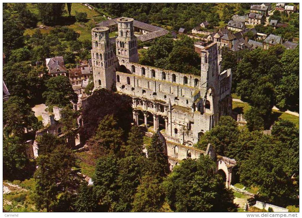 ABBAYE DE JUMIEGES VUE AERIENNE - Jumieges