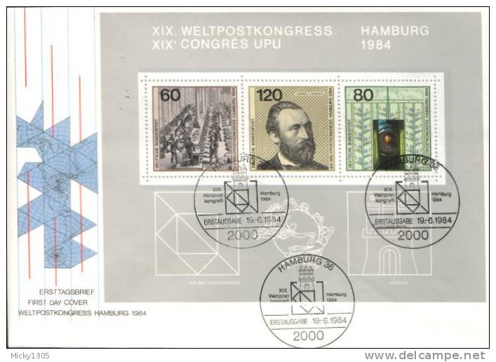 Germany - FDC Mi-Nr Block 19 (A419)- - 1981-1990