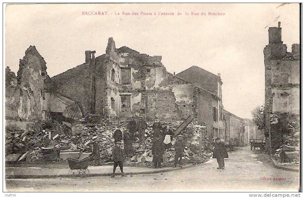 CPA MEURTHE ET MOSELLE 54  BACCARAT La Rue Des Ponts à L'entrée De La Rue Du Bréchon - Baccarat