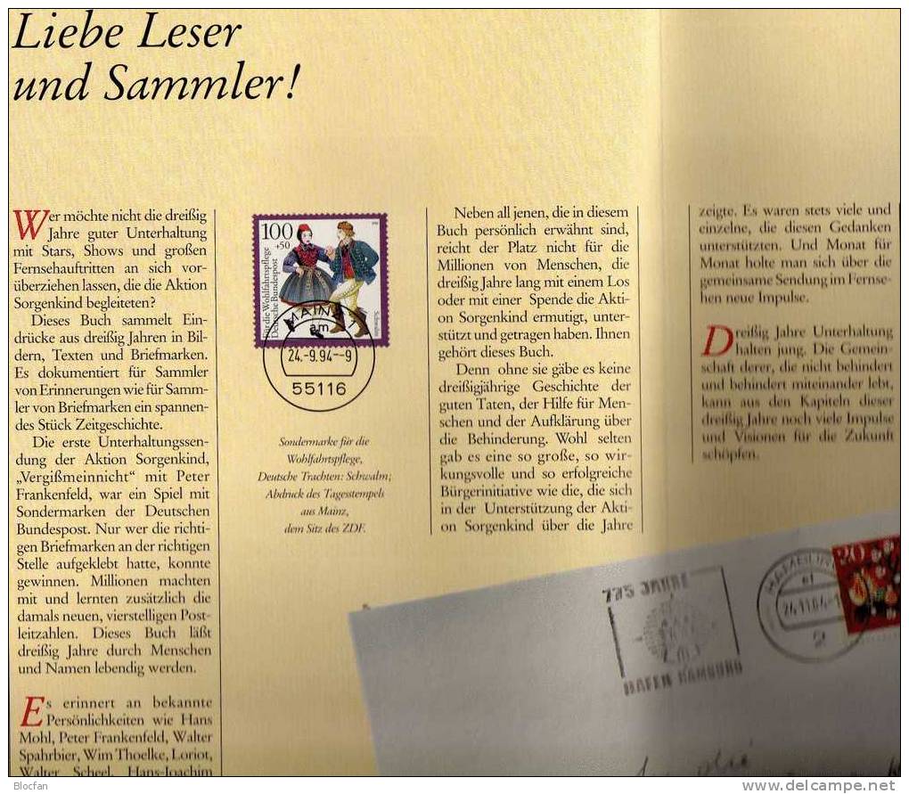 Edition 500 Jahre Post 1990 Sorgenkind Deutschland Mit 26 Ausgaben O 76€ BUND/BERLIN Of Stamp Philatelic Book Bf Germany - Sammlungen (im Alben)