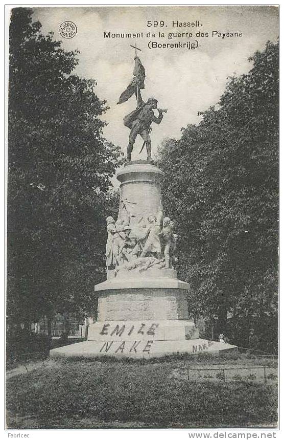 Hasselt - Monument De La Guerre Des Paysans (Boerenkrijg) - Hasselt