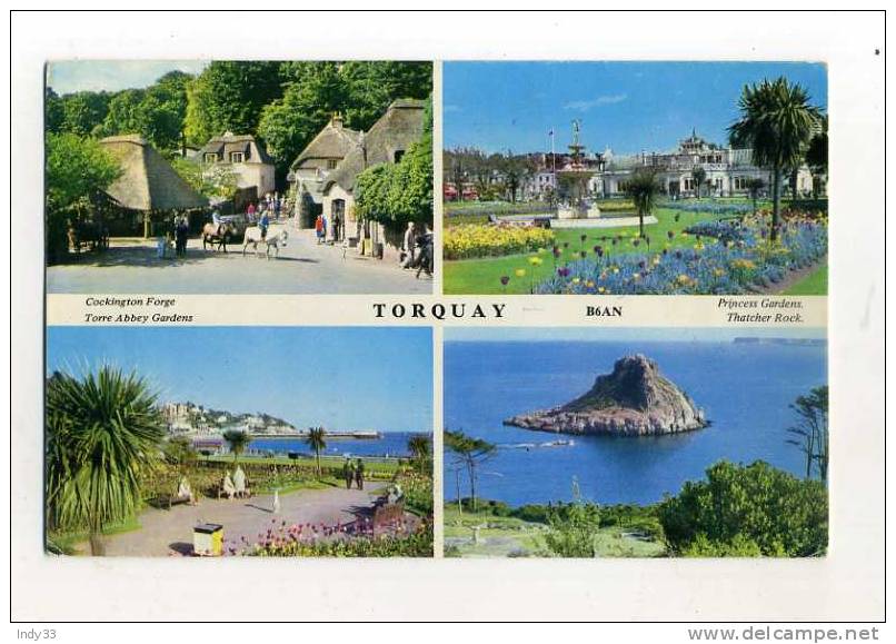 - ANGLETERRE DEVON . TORQUAY . VUES MULTIPLES . - Torquay