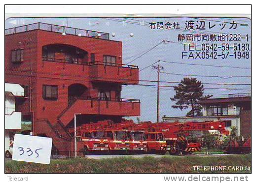 Télécarte JAPON Pompiers Feuerwehr (335) PHONECARD JAPAN * Fire Brigade  Brandweer Brigada De Fuego Vigili Del Fuoco - Pompieri