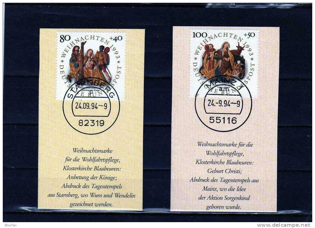 Geschenk-Buch Edition 1994 Sorgenkind Deutschland 6 Serien BRD 1522/5-1707/8 O 40€ Book With Stamps Document Of Germany - Savoir
